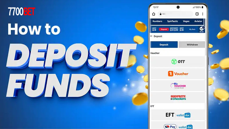 Dep&oacute;sito na 7700Bet