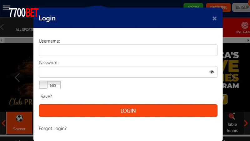 Login 7700BET