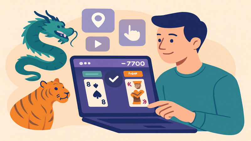 Passo a Passo para Jogar Dragon Tiger na 7700Bet