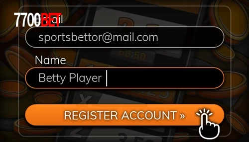Registo na 7700Bet